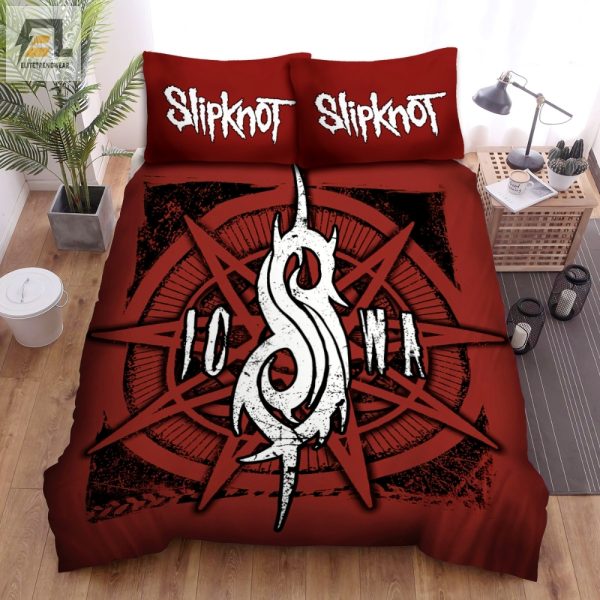 Rock Your Sleep Hilarious Slipknot Logo Bedding Sets elitetrendwear 1