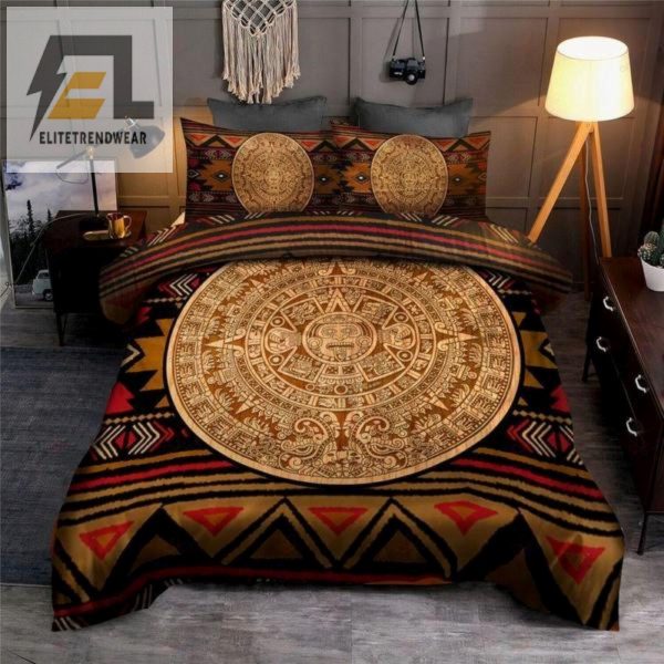 Sleep Like An Ancient King Aztec Mayan Duvet Cover Set elitetrendwear 1