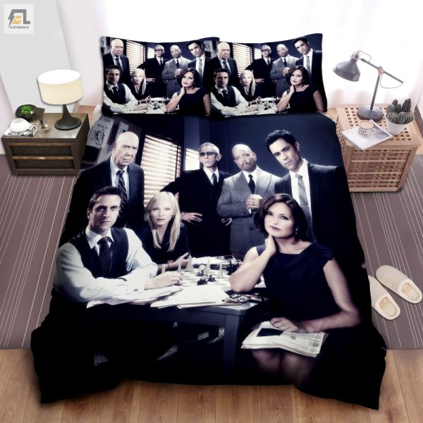 Snuggle With Olivia Benson Chic Black Dress Duvet Set elitetrendwear 1