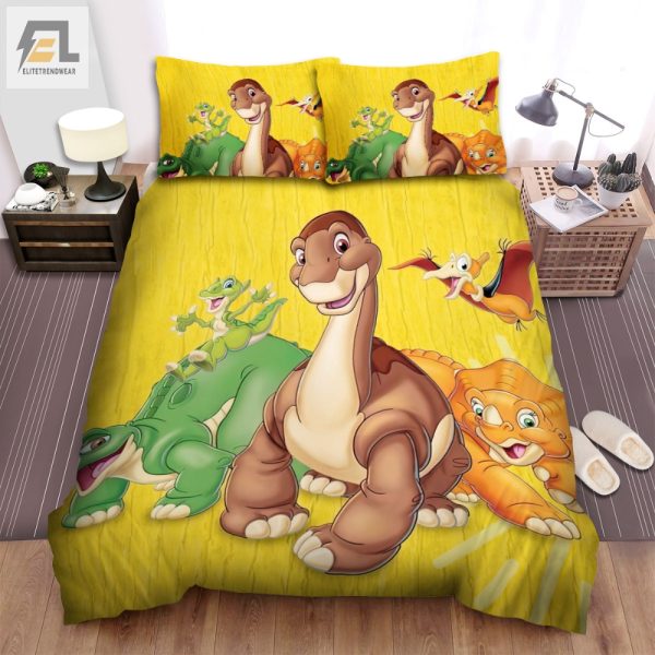 Cuddle With Dino Pals Funny Land Before Time Bedding Set elitetrendwear 1