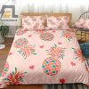 Tickled Pink Pineapple Duvet Cozy Quirky Bedroom Sets elitetrendwear 1