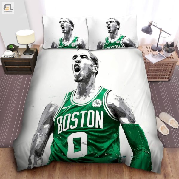 Dream Big With Jayson Tatum Fun Celtics Bedding Sets elitetrendwear 1