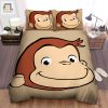 Sleep Curious Funny George Portrait Duvet Sets For Comfort elitetrendwear 1