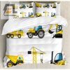 Dig Dreams Cozy Construction Truck Duvet Sets elitetrendwear 1