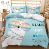 Llama Not Drama Duvet Sets Cozy Comically Unique elitetrendwear 1