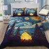 Sleep Under Stars Comfy Campfire Forest Duvet Sets elitetrendwear 1