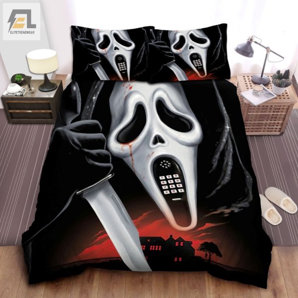 Spooky Fun Ghostface Duvet Set Talk About Bedtime elitetrendwear 1