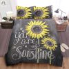 Sunny Funny Personalized 3D Sunflower Duvet Comforter Set elitetrendwear 1