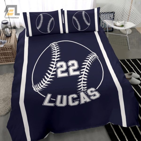 Hit A Home Run Quirky Custom Baseball Lover Bedding Set elitetrendwear 1