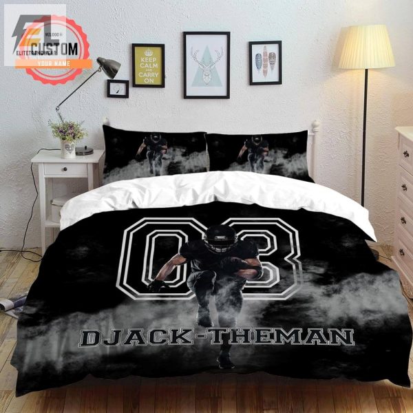 Touchdown Dreams Funny Custom Football Duvet Cover Sets elitetrendwear 1