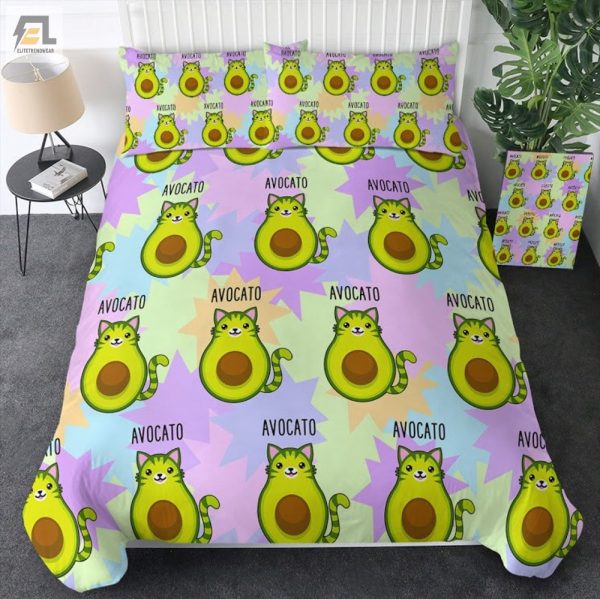 Purrfectly Avolicious Bedding Cute Duvet Cover Set elitetrendwear 1