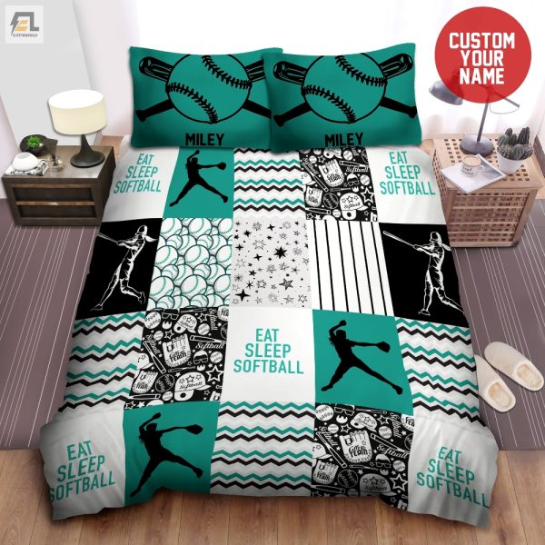 Dream Dive Custom Softball Bedding Personalized Comfort elitetrendwear 1