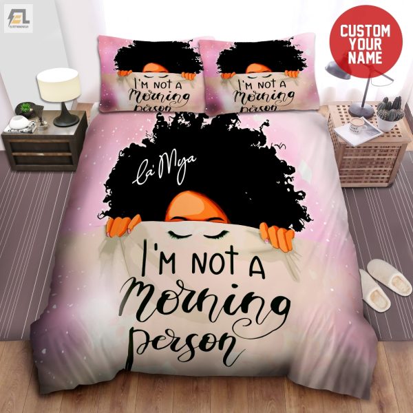 Funny Personalized Black Girl Duvet Perfect Nonmorning Gift elitetrendwear 1