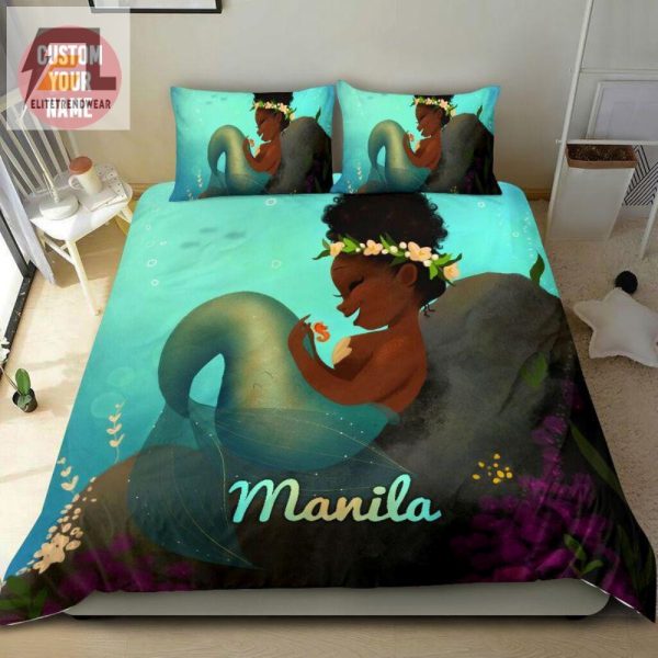 Snuggle With A Seahorse Custom Mermaid Duvet Delight elitetrendwear 1