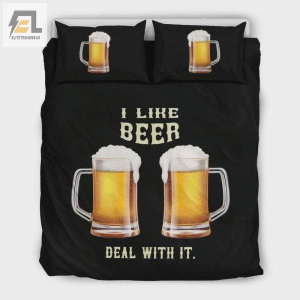 Funny I Love Beer Custom Duvet Cover Cozy Unique Bedding elitetrendwear 1