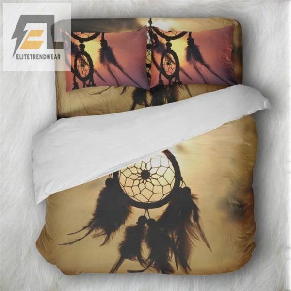 Catch Zzzs With Our Sunset Dreamcatcher Duvet Sets elitetrendwear 1