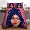 Sleep Tight With Your Name Black Braiding Girl Duvet Set elitetrendwear 1