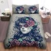 Rest In Style Comfy Sugar Skull Roses Duvet Sets elitetrendwear 1