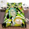 Comfy Rick Morty Middle Finger Duvet Fun Bedding Set elitetrendwear 1