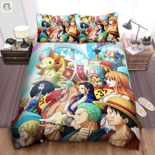 Sleep Like A Pirate One Piece Thousand Sunny Bedding Set elitetrendwear 1