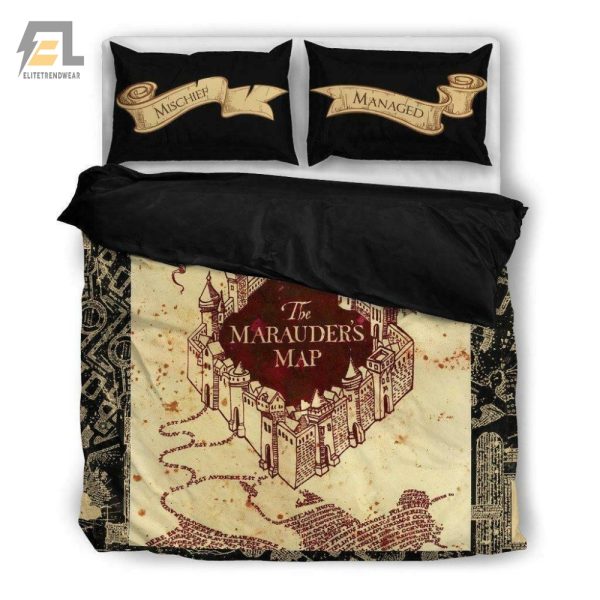 Get Lost In Sleep Marauders Map Duvet Cover Bedding Sets elitetrendwear 1