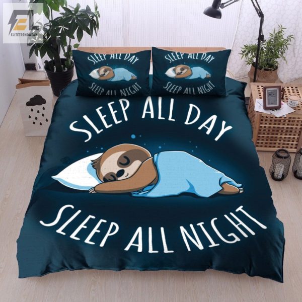 Sloth Lovers Dream Allday Snooze Duvet Cover Set elitetrendwear 1