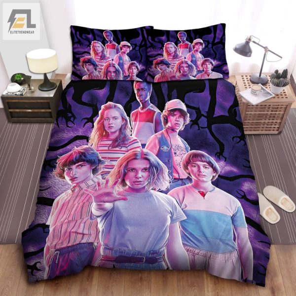 Sleep Safe From Demogorgons Stranger Things Duvet Set elitetrendwear 1