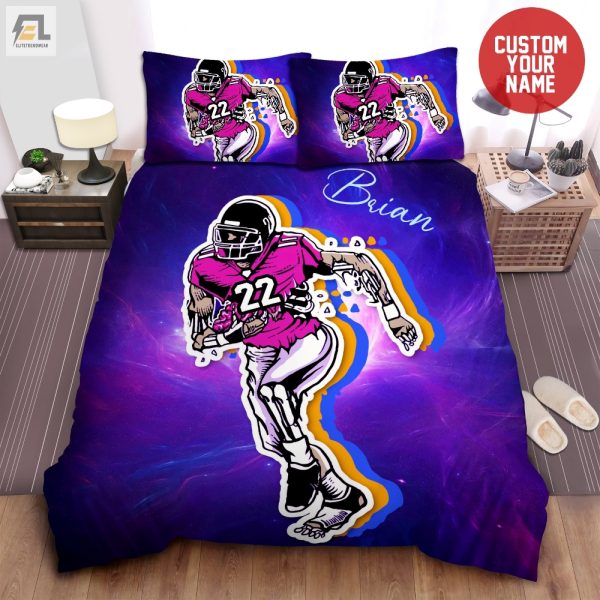 Undead Touchdown Custom Zombie Football Bedding Set elitetrendwear 1