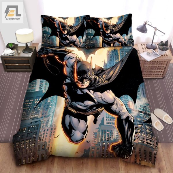 Batman At Sunset Duvet Cozy Comfy Comic Coolness elitetrendwear 1