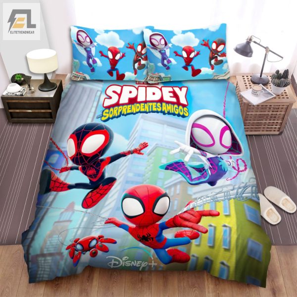 Snuggle Up With Spidey Funny Cozy Duvet Cover Set elitetrendwear 1