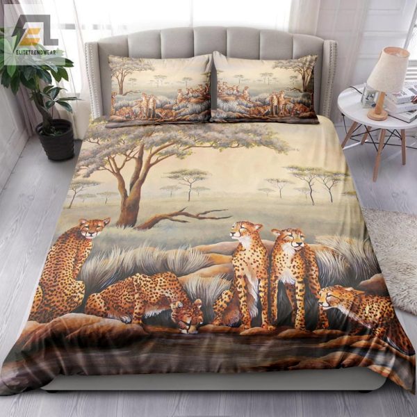 Sleep Fast Hilarious Cheetah Duvet Cover Bedding Set elitetrendwear 1