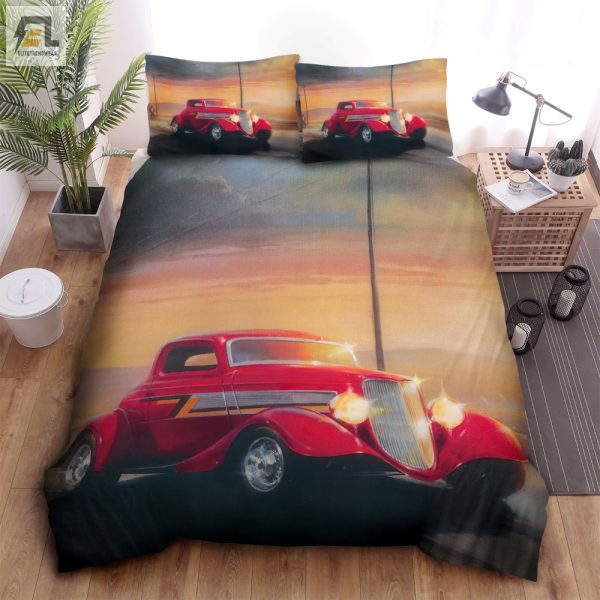 Rev Up Sleep With Zz Tops Eliminator Car Duvet Cover Set elitetrendwear 1