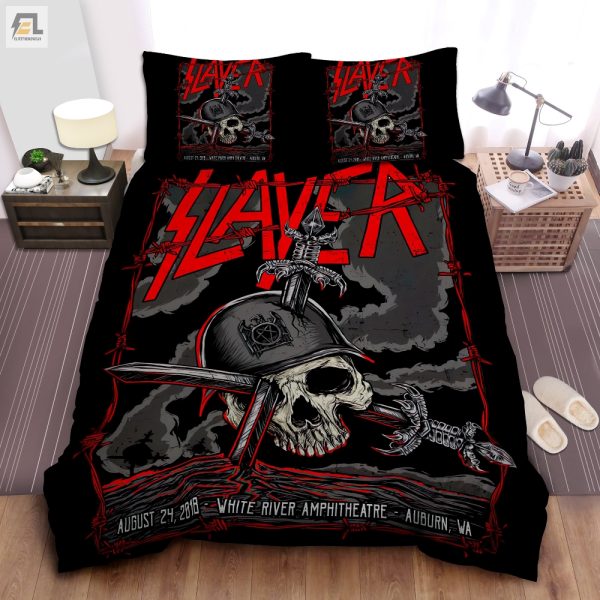 Rock On In Bed Slayer Lamb Of God Comfy Duvet Cover Set elitetrendwear 1