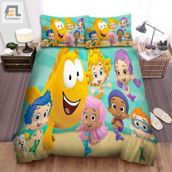 Sleep Like A Guppy Hilarious Bubble Guppies Duvet Set elitetrendwear 1