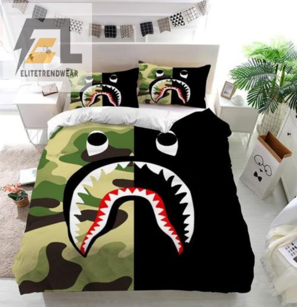 Snuggle In Style Hilarious Bape Logo Bedding Bonanza elitetrendwear 1