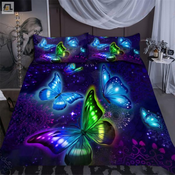 Sleep With Butterflies Cozy Neon Duvet Sets For Dreamy Nights elitetrendwear 1