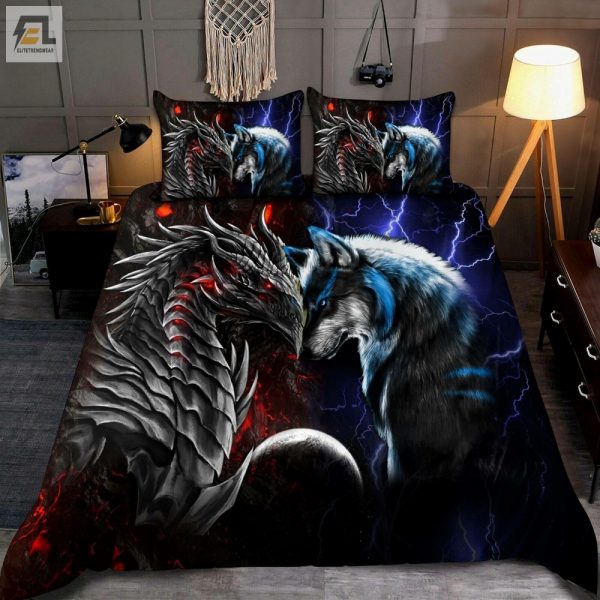 Quirky Dragon Wolf Duvet Snuggle Up In Style elitetrendwear 1