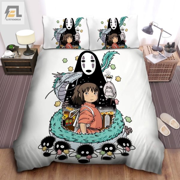 Dream With Noface Quirky Spirited Away Bedding Sets elitetrendwear 1