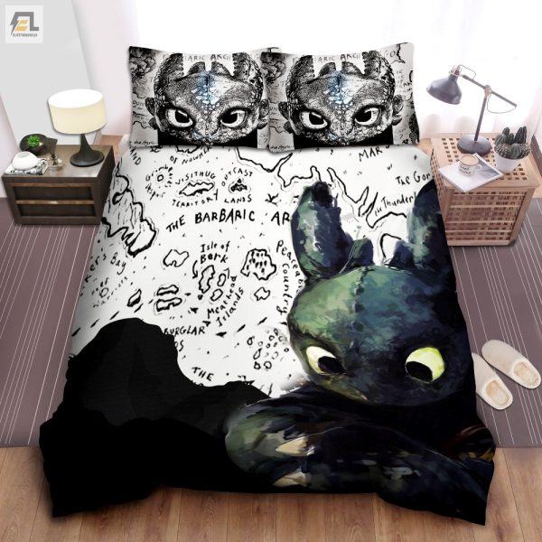 Cozy Up With A Night Fury White Toothless Duvet Delight elitetrendwear 1