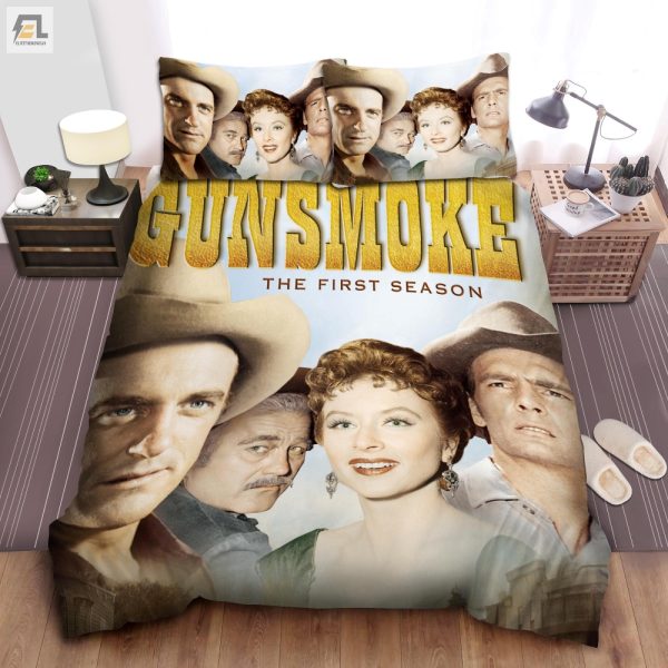 Sleep Like A Cowboy Gunsmoke Wallpaper Duvet Sets elitetrendwear 1