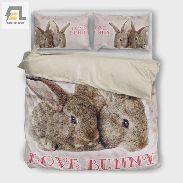 Hop Into Comfort Funny Bunny Duvet Cover Bedding Sets elitetrendwear 1