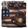 Sleep Like A Patriot Comfy Baseball Flag Bedding elitetrendwear 1