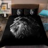 Roar To Sleep Quirky Black Lion Duvet Sets For Wild Nights elitetrendwear 1