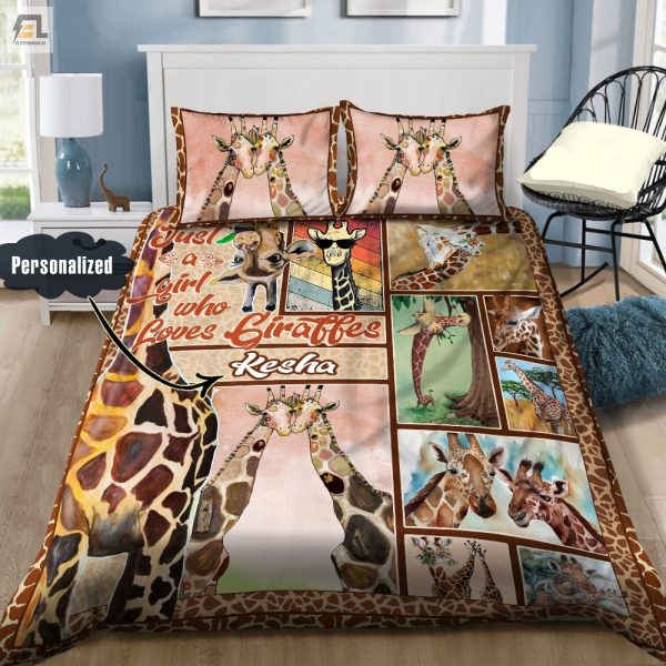 Funny Personalized Giraffe Lover Duvet Cover Unique Gift elitetrendwear 1