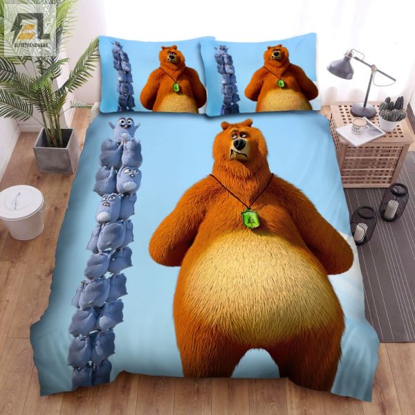 Comfy Funny Grizzy And The Lemmings Duvet Cover Set elitetrendwear 1