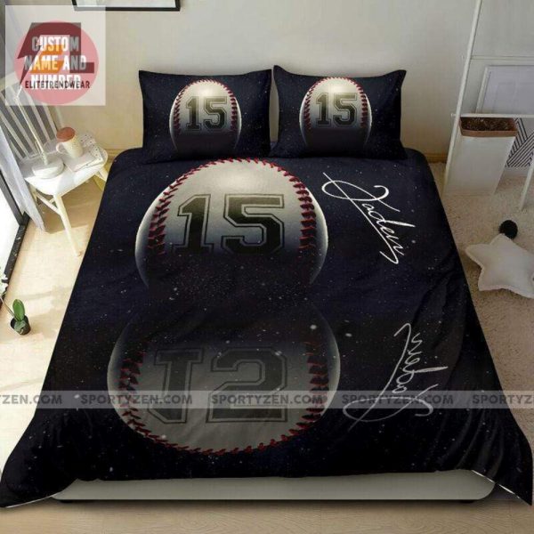 Hit A Homerun With Personalized Baseball Shadow Bedding elitetrendwear 1