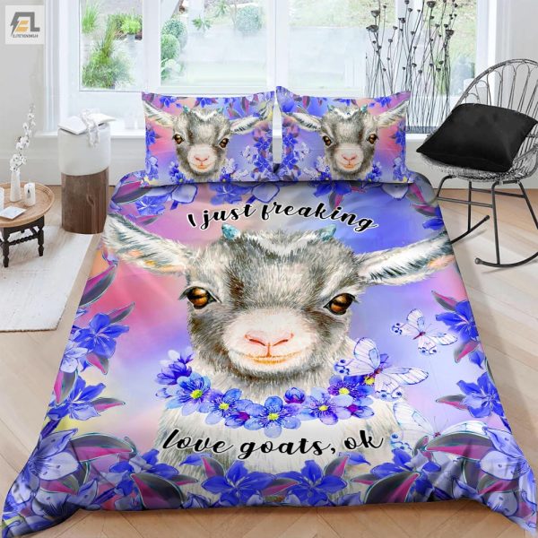 Quirky Goat Lovers Duvet Cover Cozy Fun Bedding Set elitetrendwear 1