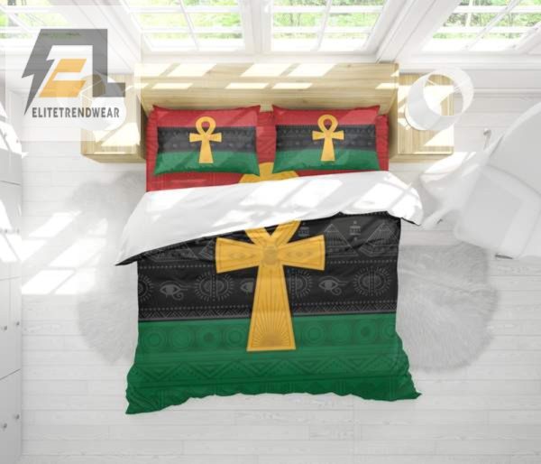 Sleep Like A Pharaoh With Pan African Ankh Duvet Sets elitetrendwear 1