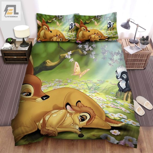 Snuggle With Bambi Mom Cozy Cute Duvet Cover Sets elitetrendwear 1