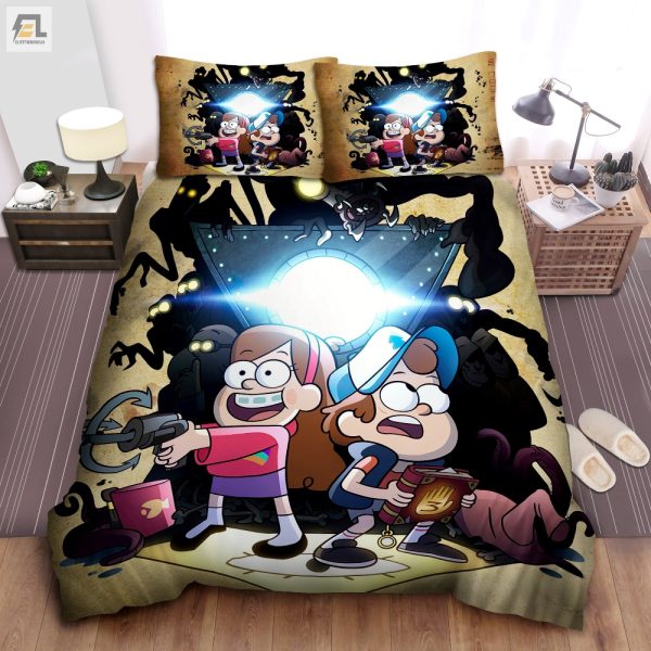 Defeat Monsters In Comfort Dipper Mabel Duvet Sets elitetrendwear 1